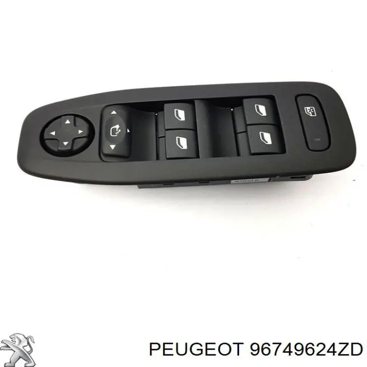 96749624ZD Peugeot/Citroen Panel przyciskowy sterowania podnośnikiem szyby przedni lewy