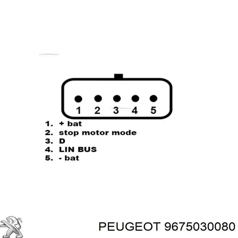9675030080 Peugeot/Citroen Alternator