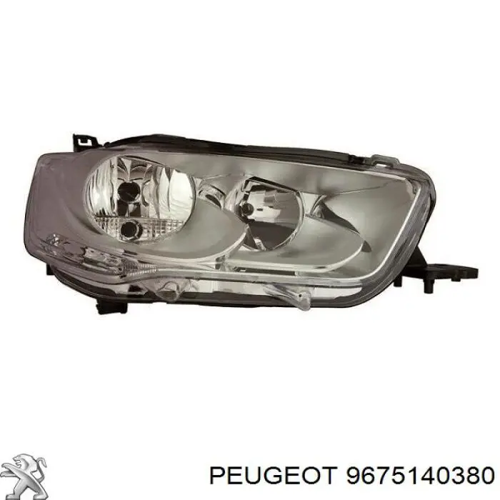 9675140380 Peugeot/Citroen Reflektor prawy