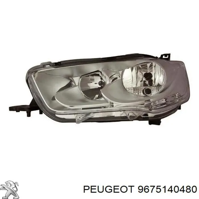 9675140480 Peugeot/Citroen Reflektor lewy