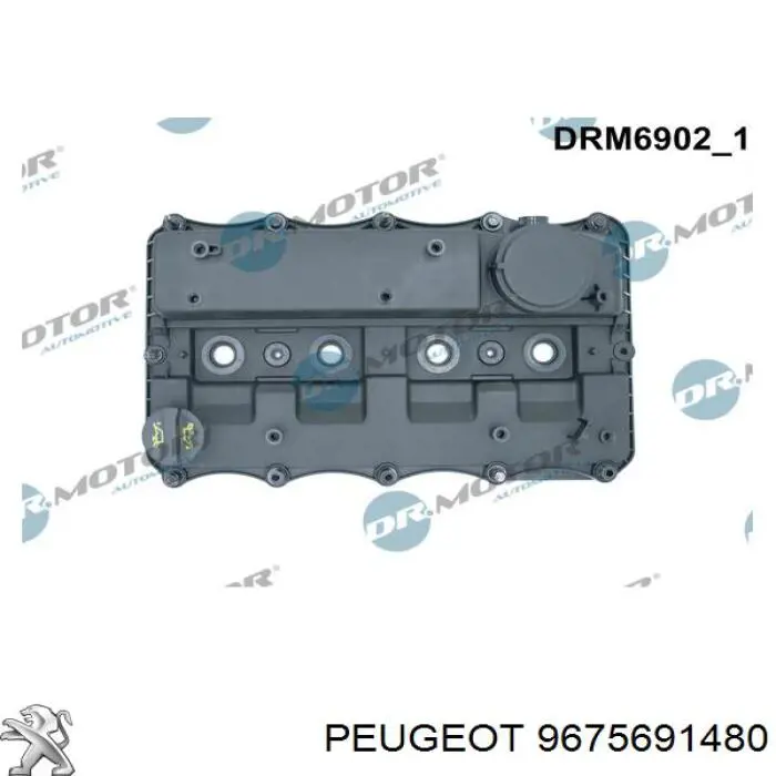 Pokrywa zaworowa Peugeot/Citroen 9675691480 cena, od 102,41 USD
