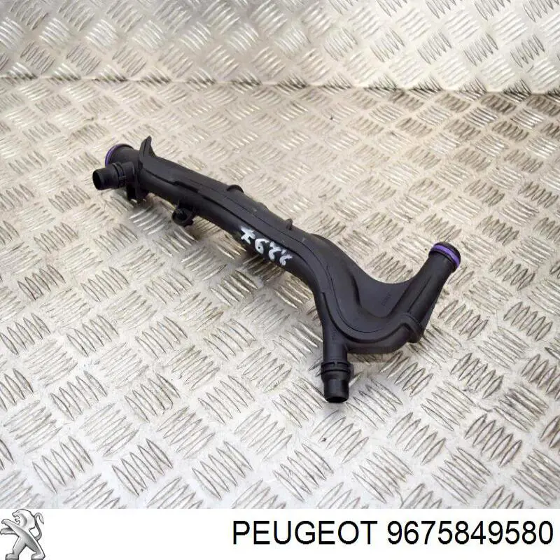 Przewód (króciec) układu chłodzenia Peugeot/Citroen 9675849580 cena, od 29,81 USD