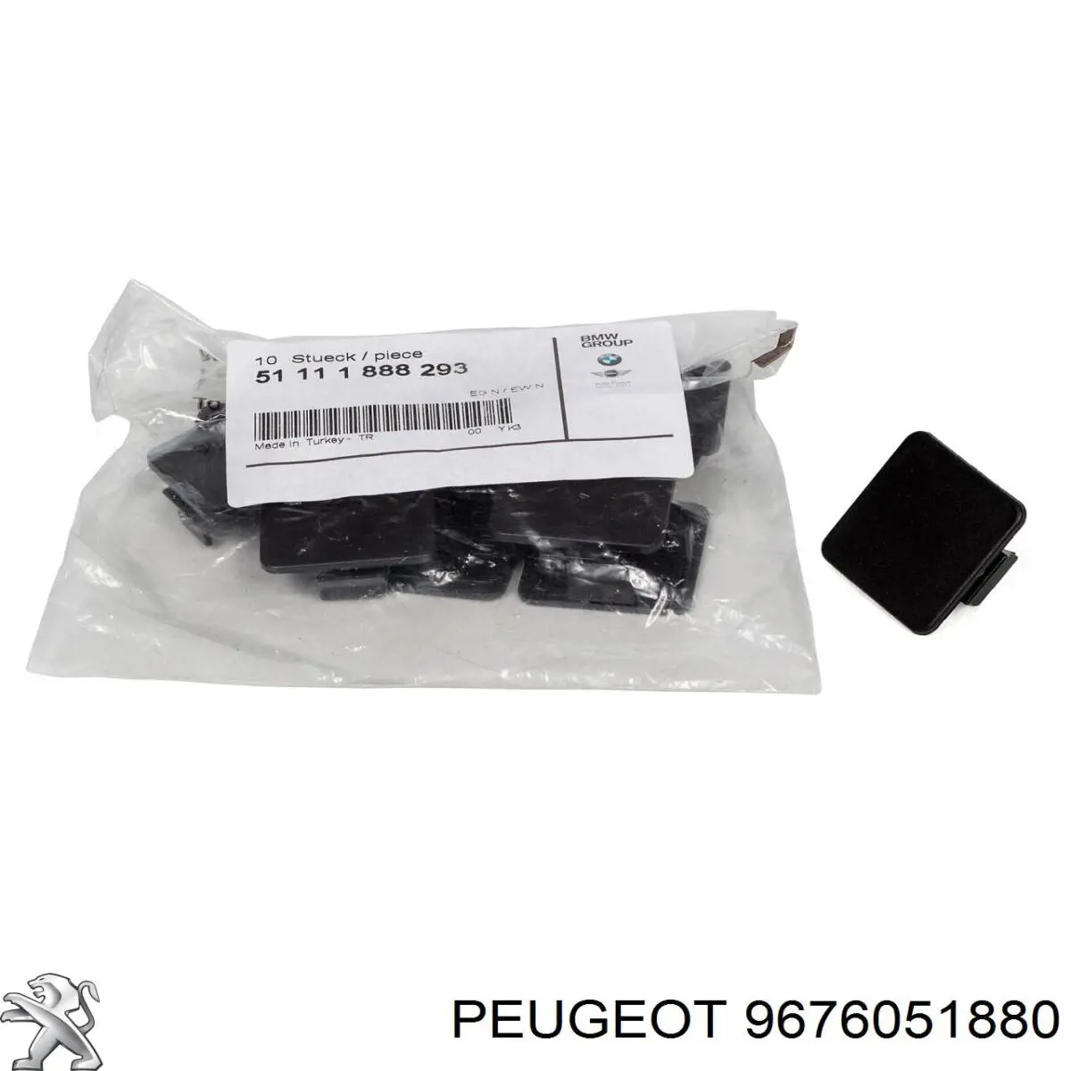 Atrapa chłodnicy 9676051880 Peugeot/Citroen