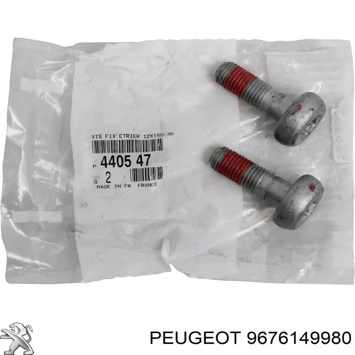 Do koszyka 9676149980 Peugeot/Citroen Śruba mocowania przedniego sworznia wahacza do czopu
