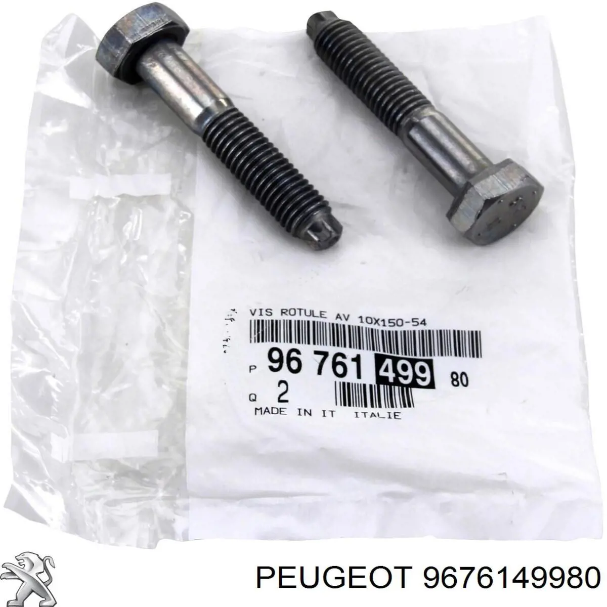 9676149980 Peugeot/Citroen Śruba mocowania przedniego sworznia wahacza do czopu