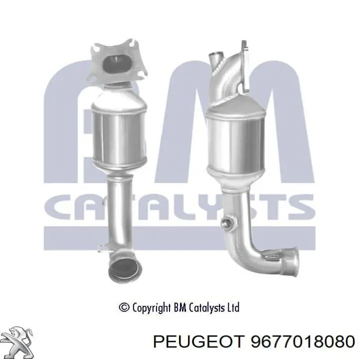 Konwerter-katalizator Peugeot/Citroen 1738E4 cena, od 473,31 USD