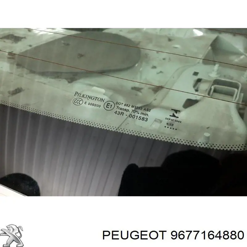 Szyba tylna do Peugeot 301  