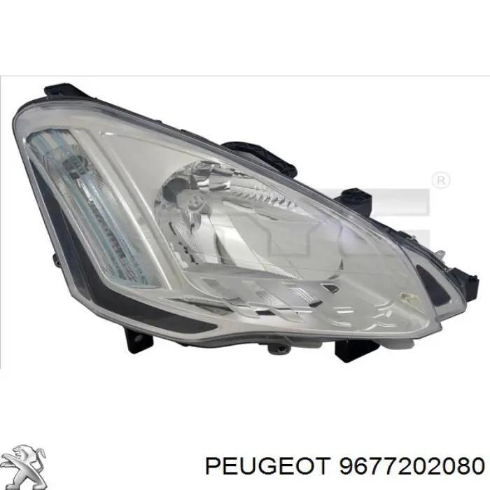 Reflektor lewy Peugeot/Citroen 9677202080 cena, od 171,96 USD