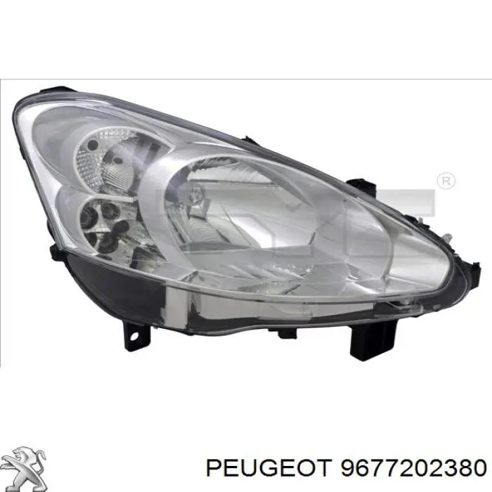 Reflektor prawy Peugeot/Citroen 9677202380 cena, od 183,28 USD