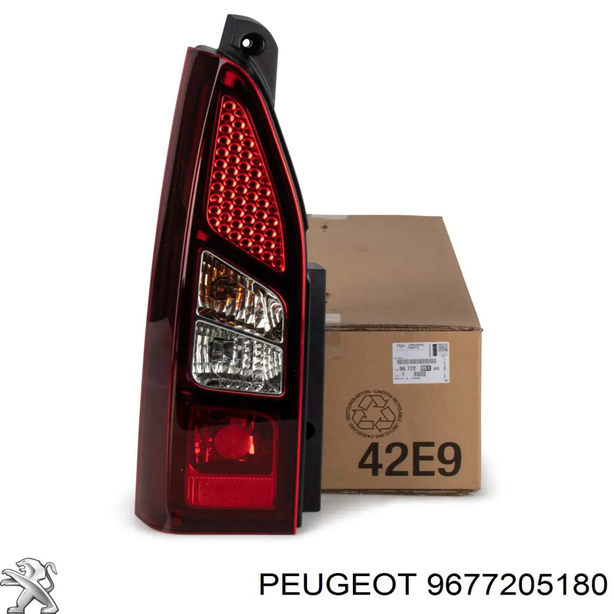 Lampa zespolona tylna lewa Peugeot/Citroen 9677205180 cena, od 91,42 USD