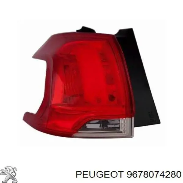 9678074280 Peugeot/Citroen Lampa zespolona tylna lewa zewnętrzna