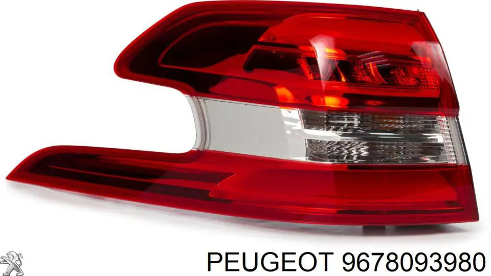 Lampa zespolona tylna lewa zewnętrzna Peugeot/Citroen 9678093980 cena, od 258,79 USD