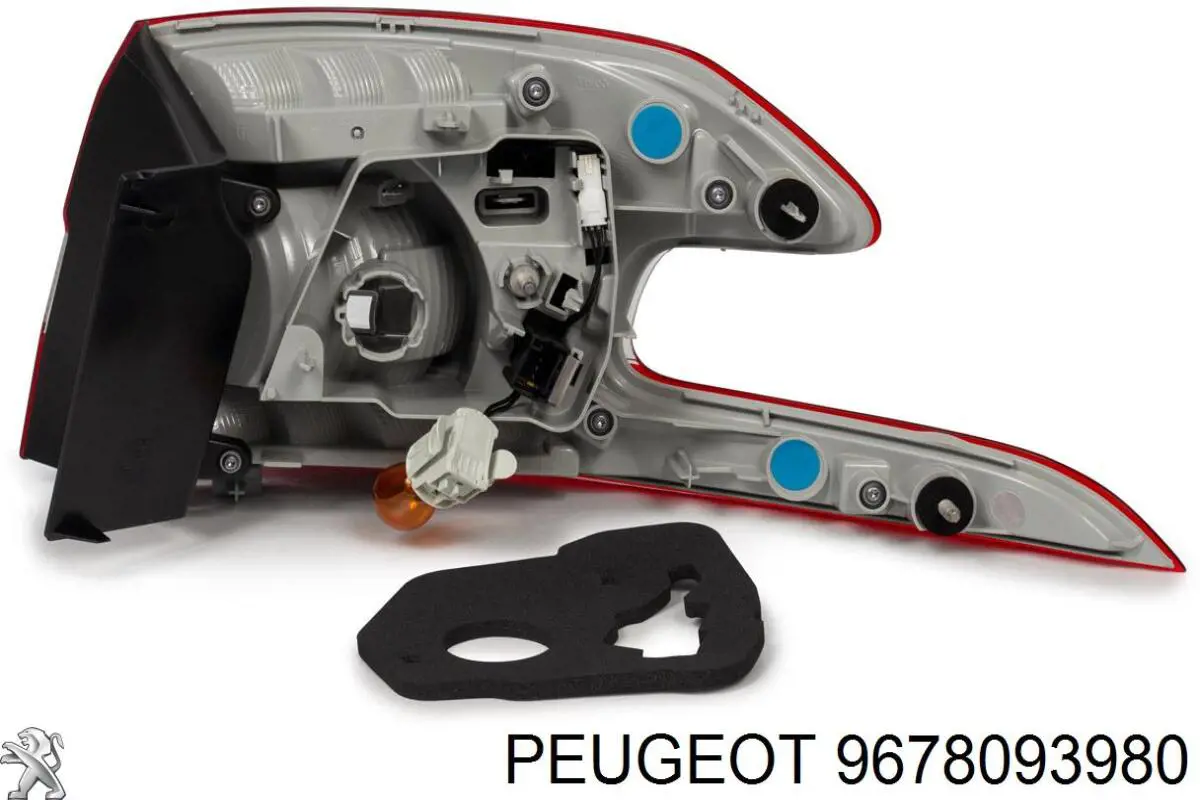 Lampa zespolona tylna lewa zewnętrzna 9678093980 Peugeot/Citroen