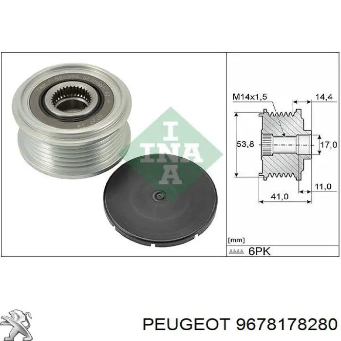 Alternator Peugeot/Citroen 9678178280 cena, od 73,21 USD