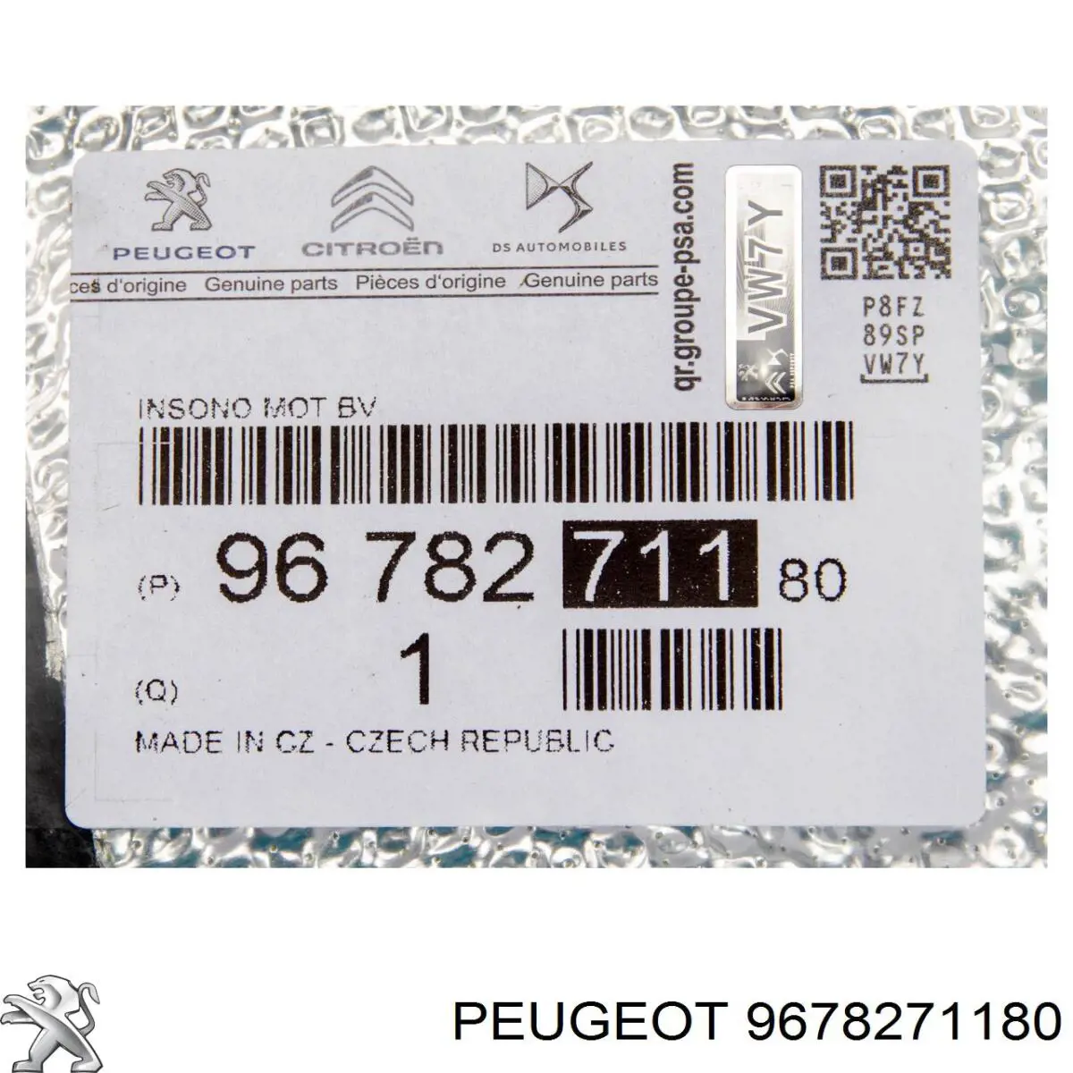 Osłona silnika, miski (przedziału silnika) 9678271180 Peugeot/Citroen