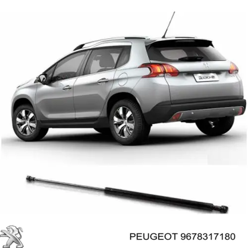 9678317180 Peugeot/Citroen Amortyzator klapy bagażnika (3/5 drzwi-tylnych)
