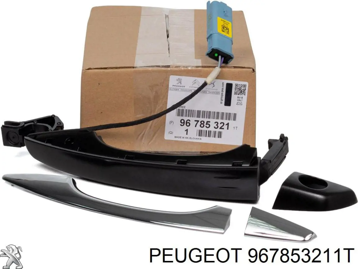 967853211T Peugeot/Citroen Klamka drzwi przednich zewnętrzna lewa