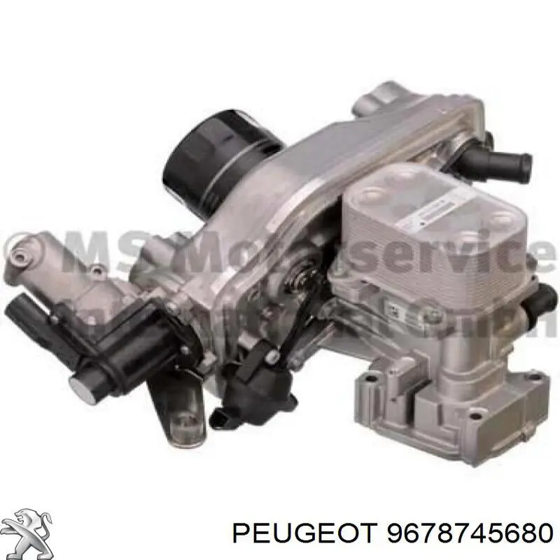 Do koszyka 9678745680 Peugeot/Citroen Chłodnica układu recyrkulacji spalin EGR