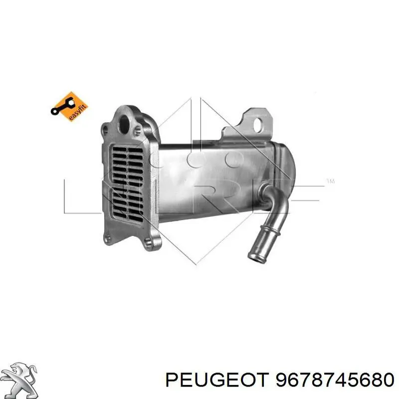 9678745680 Peugeot/Citroen Chłodnica układu recyrkulacji spalin EGR