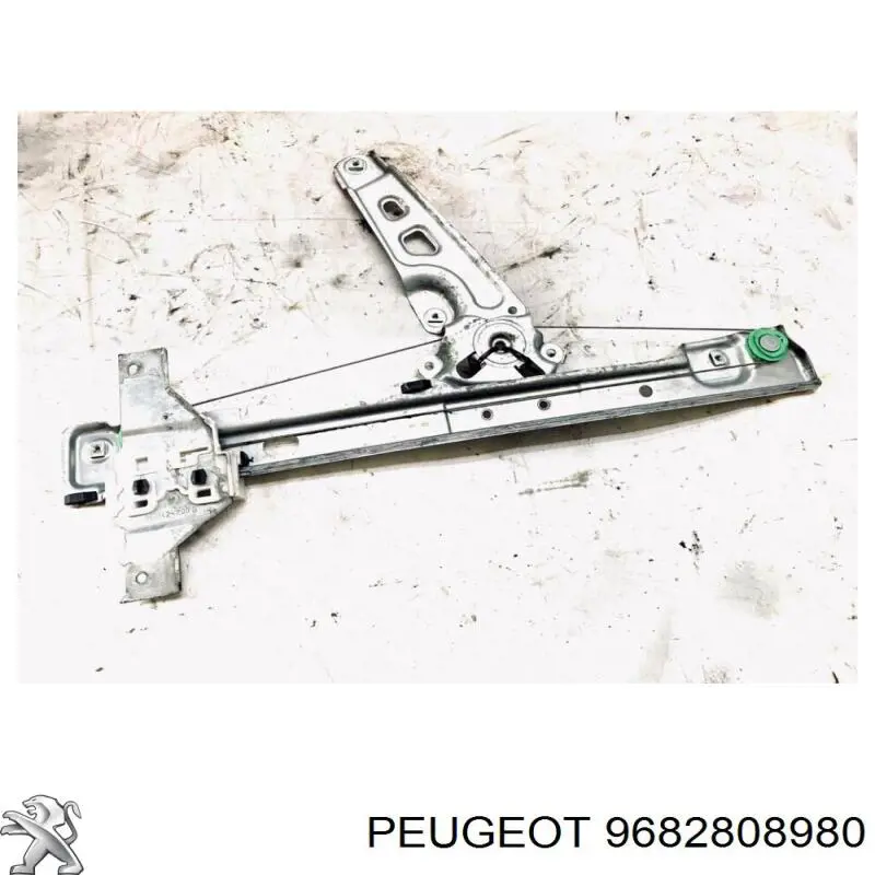 9682808980 Peugeot/Citroen Mechanizm podnoszenia szyby drzwi przednich lewych