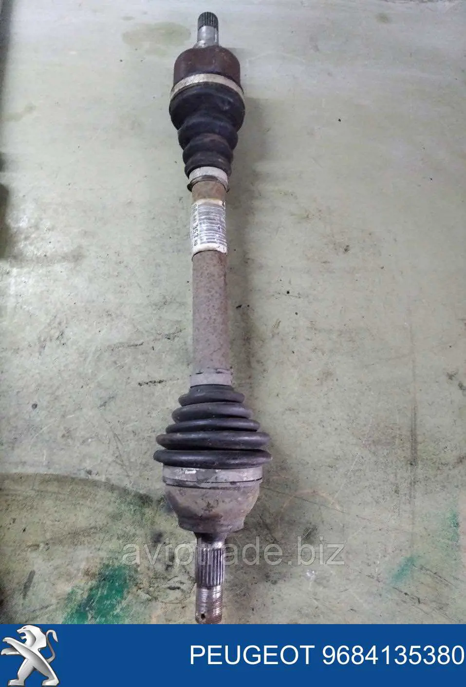 9684135380 Peugeot/Citroen Półoś napędowa przednia lewa