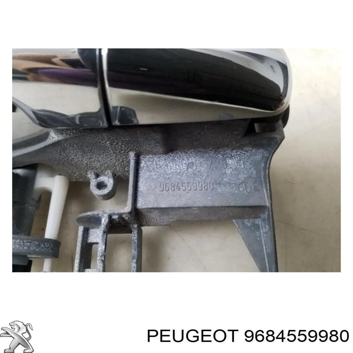 Do koszyka 9684559980 Peugeot/Citroen Pałąk zewnętrznej klamki drzwi prawych