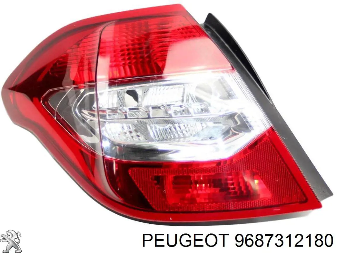 9687312180 Peugeot/Citroen Lampa zespolona tylna lewa zewnętrzna