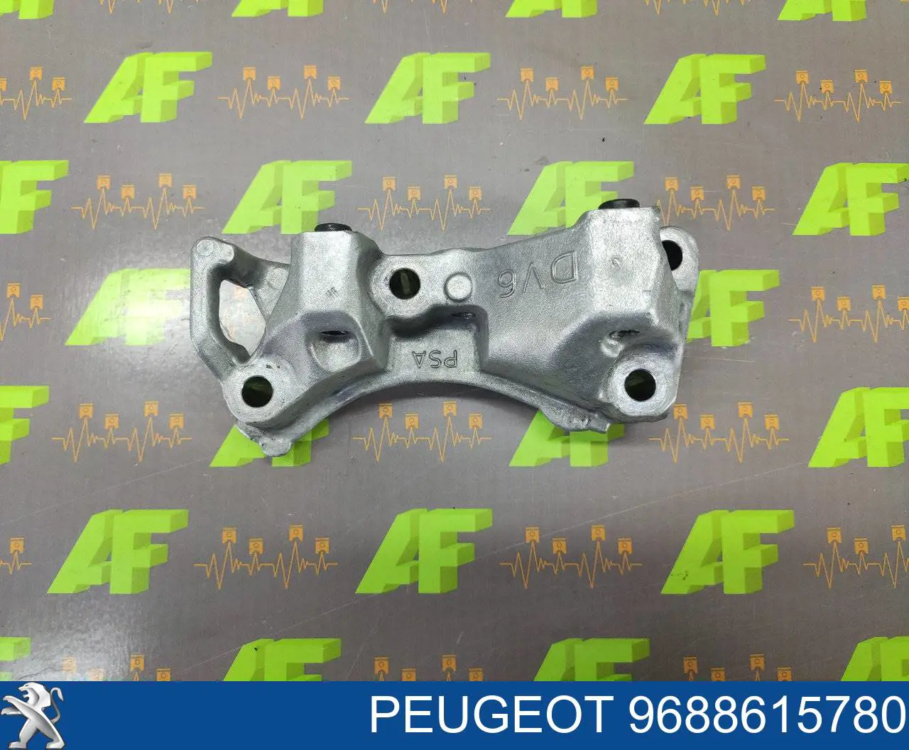 Do koszyka 9688615780 Peugeot/Citroen Wspornik prawej poduszki (podpory) silnika