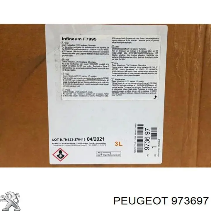 Płyn do filtrów cząstek stałych 973697 Peugeot/Citroen
