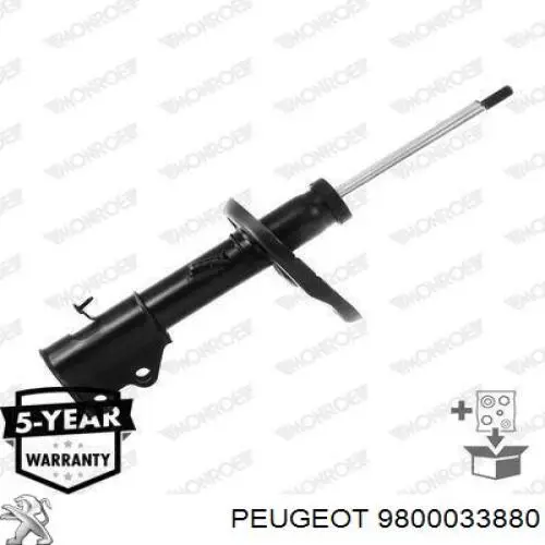 9800033880 Peugeot/Citroen Amortyzator przedni lewy