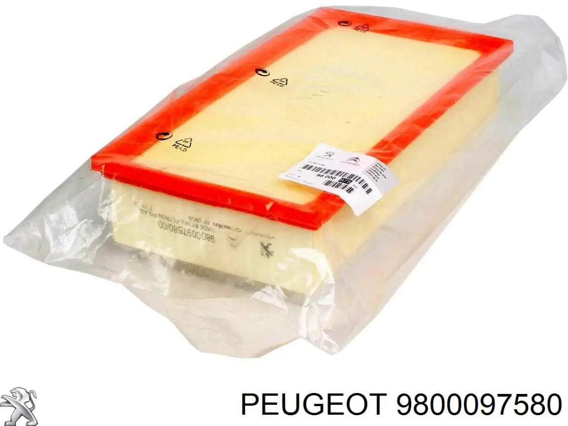 Filtr powietrza 9800097580 Peugeot/Citroen