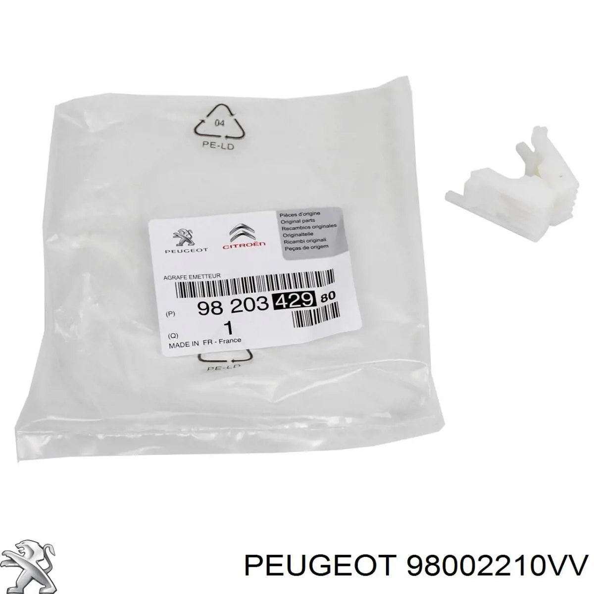 Do koszyka 98002210VV Peugeot/Citroen Dźwignia zmiany biegów