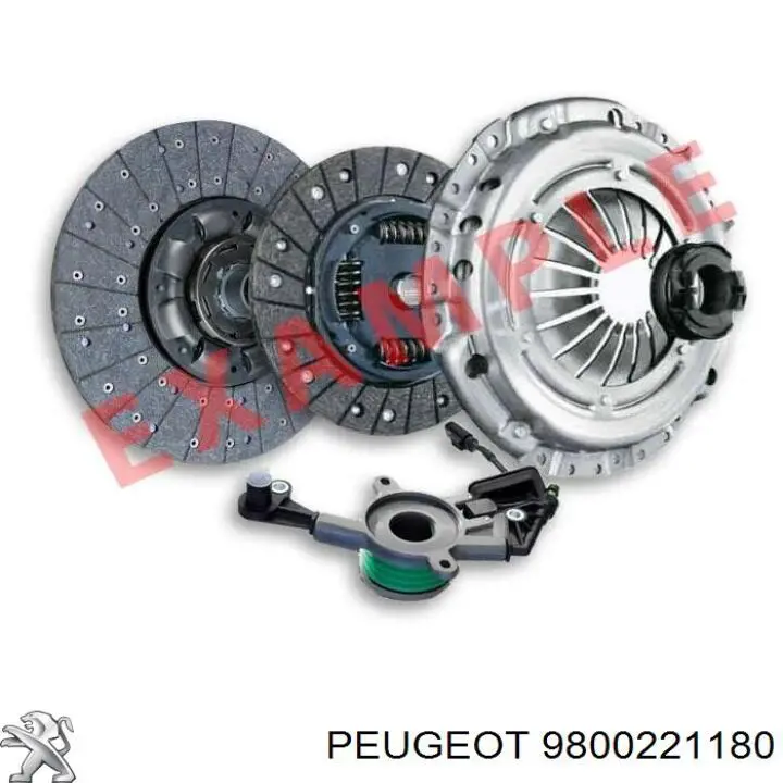 9823041680 Peugeot/Citroen Zestaw sprzęgła (3 części)