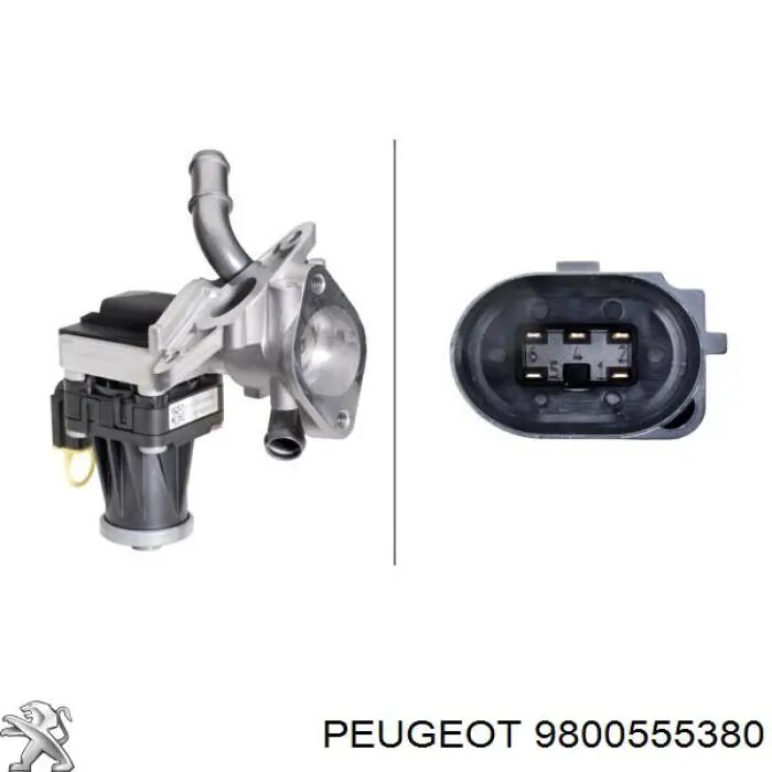 Do koszyka 9800555380 Peugeot/Citroen Zawór recyrkulacji spalin EGR