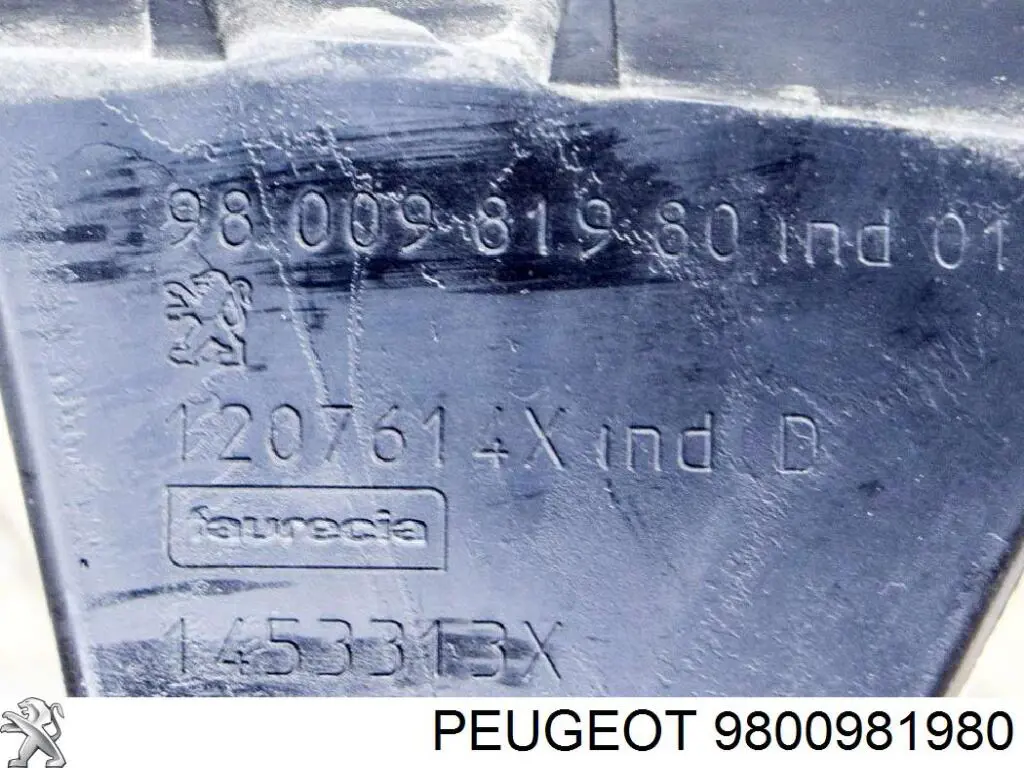 Wspornik zderzaka tylnego środkowy 9800981980 Peugeot/Citroen