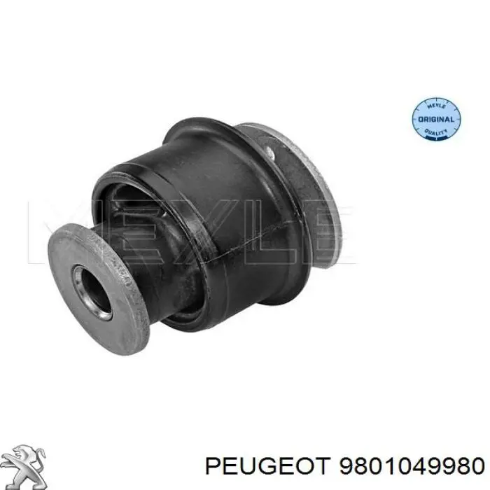 Silentblock wahacza podłużnego tylnego dolnego Peugeot/Citroen 9801049980 cena, od 16,77 USD