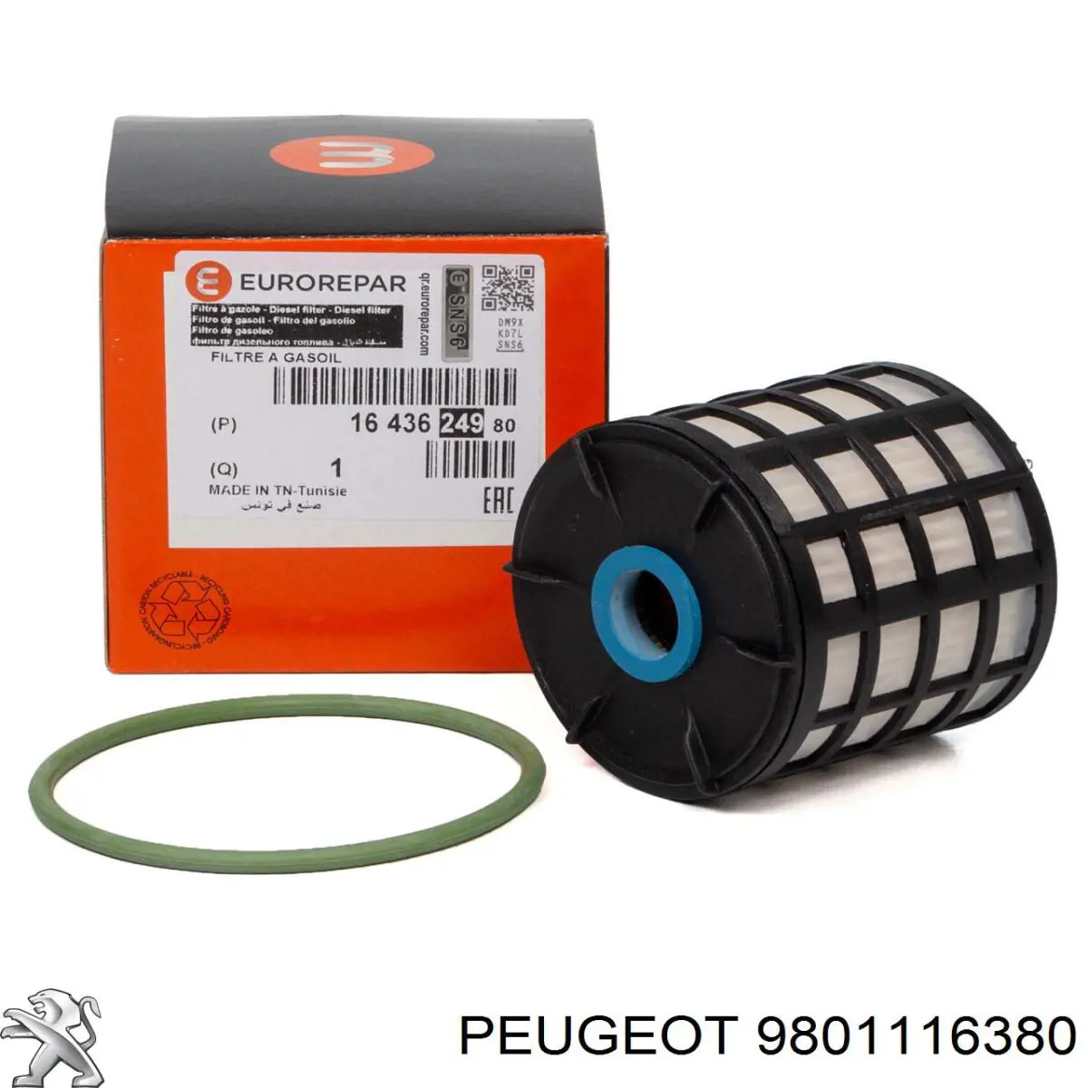 Filtr paliwa Peugeot/Citroen 9801116380 cena, od 14,63 USD