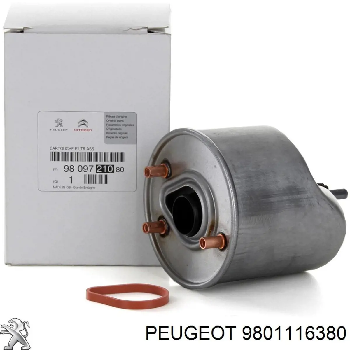 9801116380 Peugeot/Citroen Filtr paliwa
