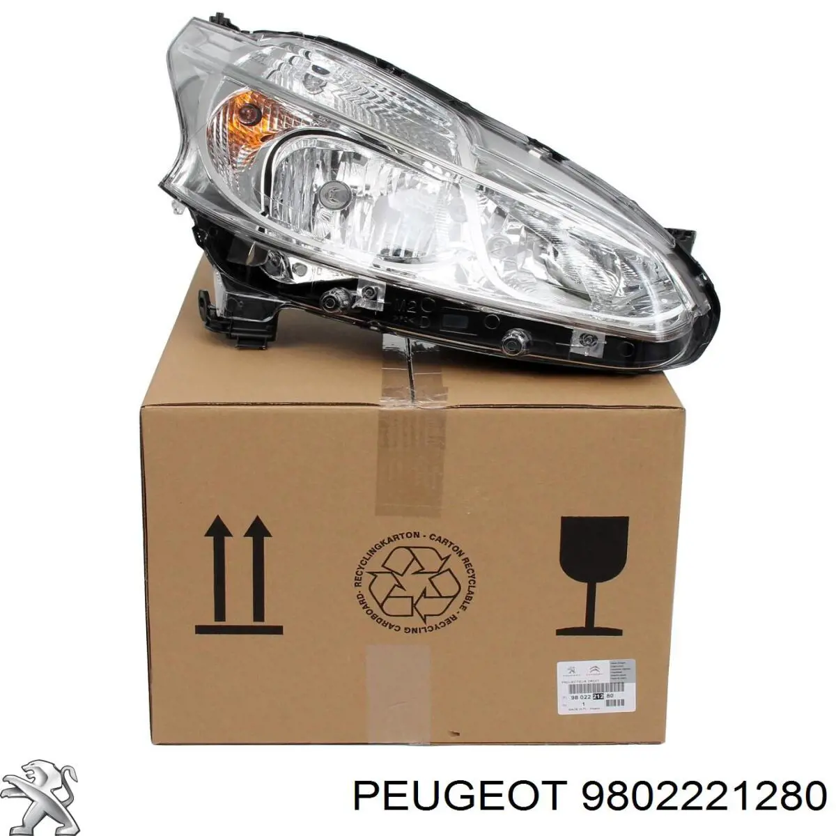 Reflektor prawy Peugeot/Citroen 9802221280 cena, od 178,77 USD
