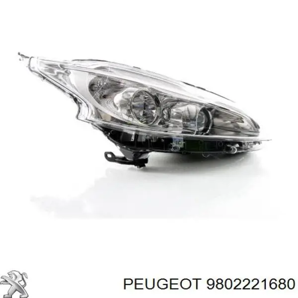 9802221680 Peugeot/Citroen Reflektor prawy