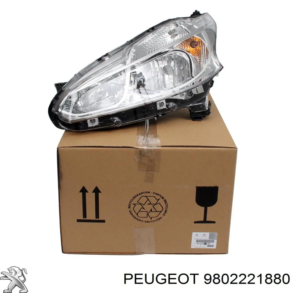 9802221880 Peugeot/Citroen Reflektor lewy