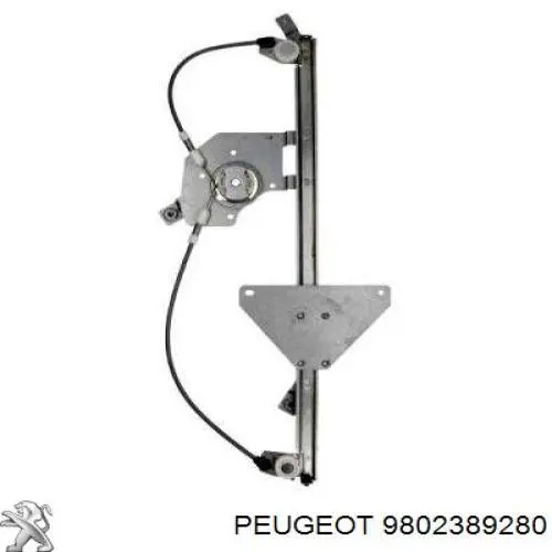 Do koszyka 9802389280 Peugeot/Citroen Mechanizm podnoszenia szyby drzwi przednich lewych