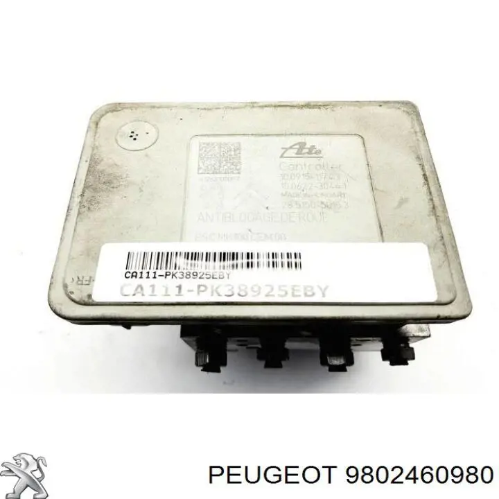 Sterownik ABS  hydrauliczny do Peugeot 208 I CA, CC