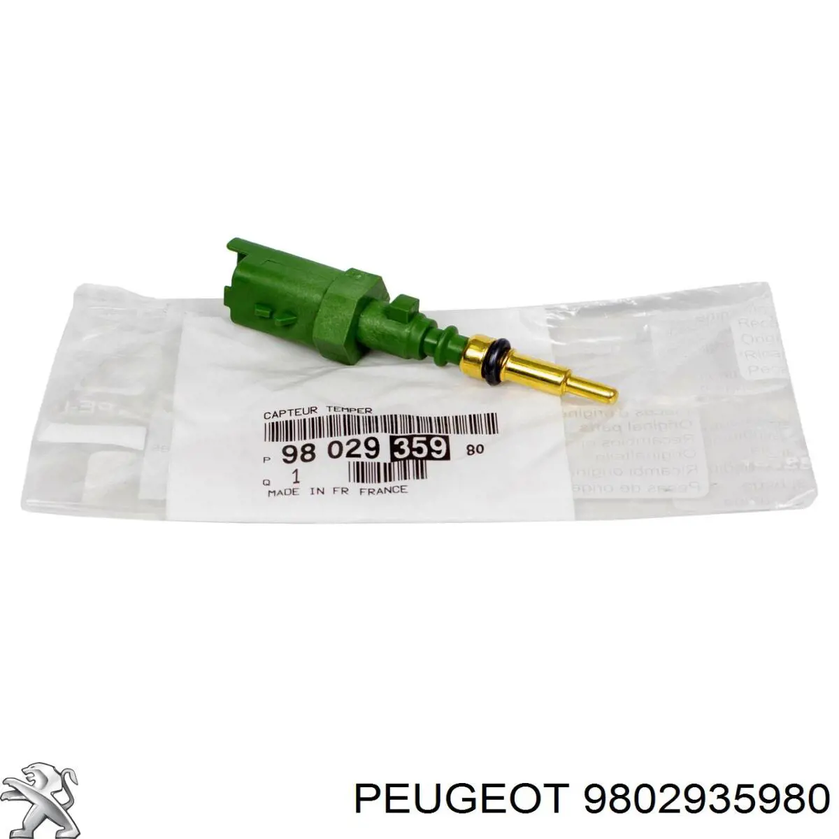 9802935980 Peugeot/Citroen czujnik temperatury płynu chłodzącego