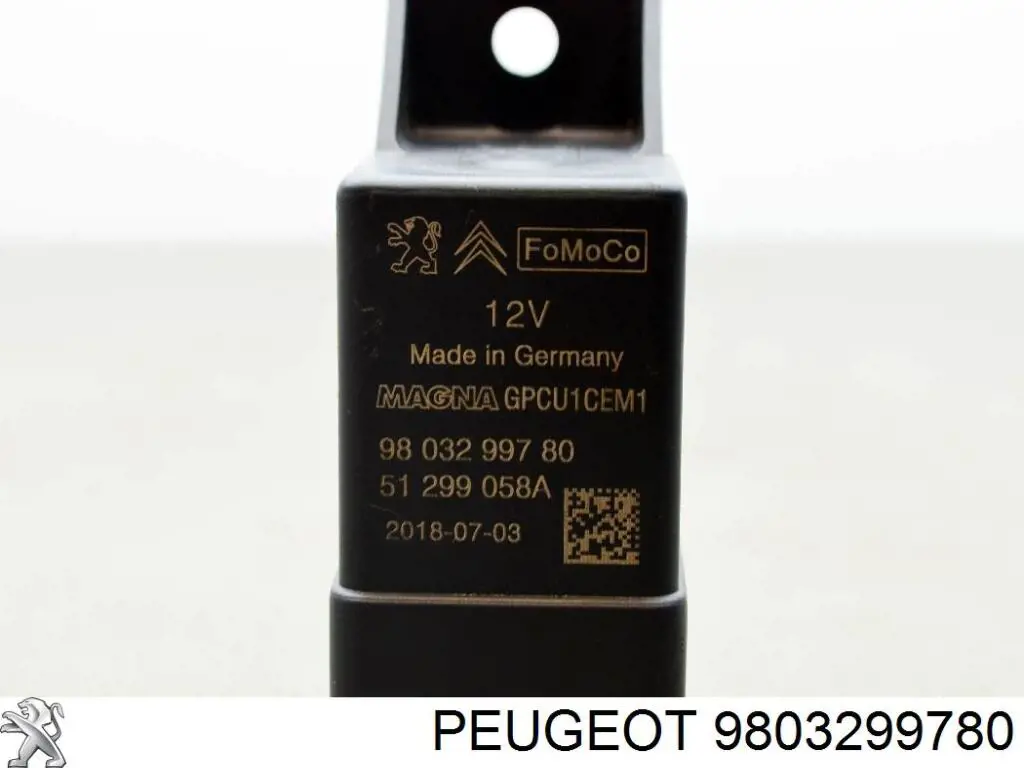 9803299780 Peugeot/Citroen Przekaźnik świec żarowych