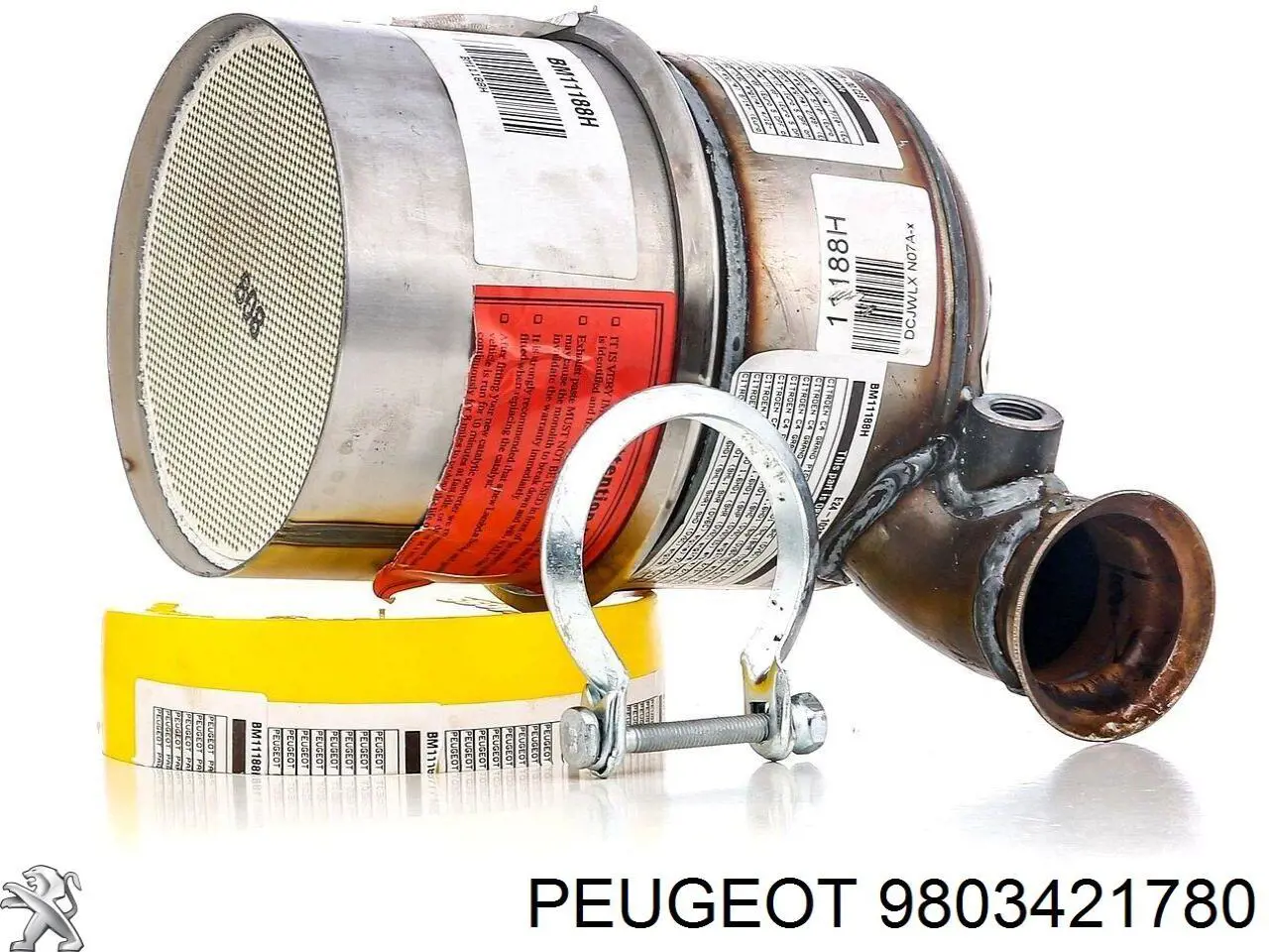 9803421780 Peugeot/Citroen Filtr cząstek stałych układu wydechowego