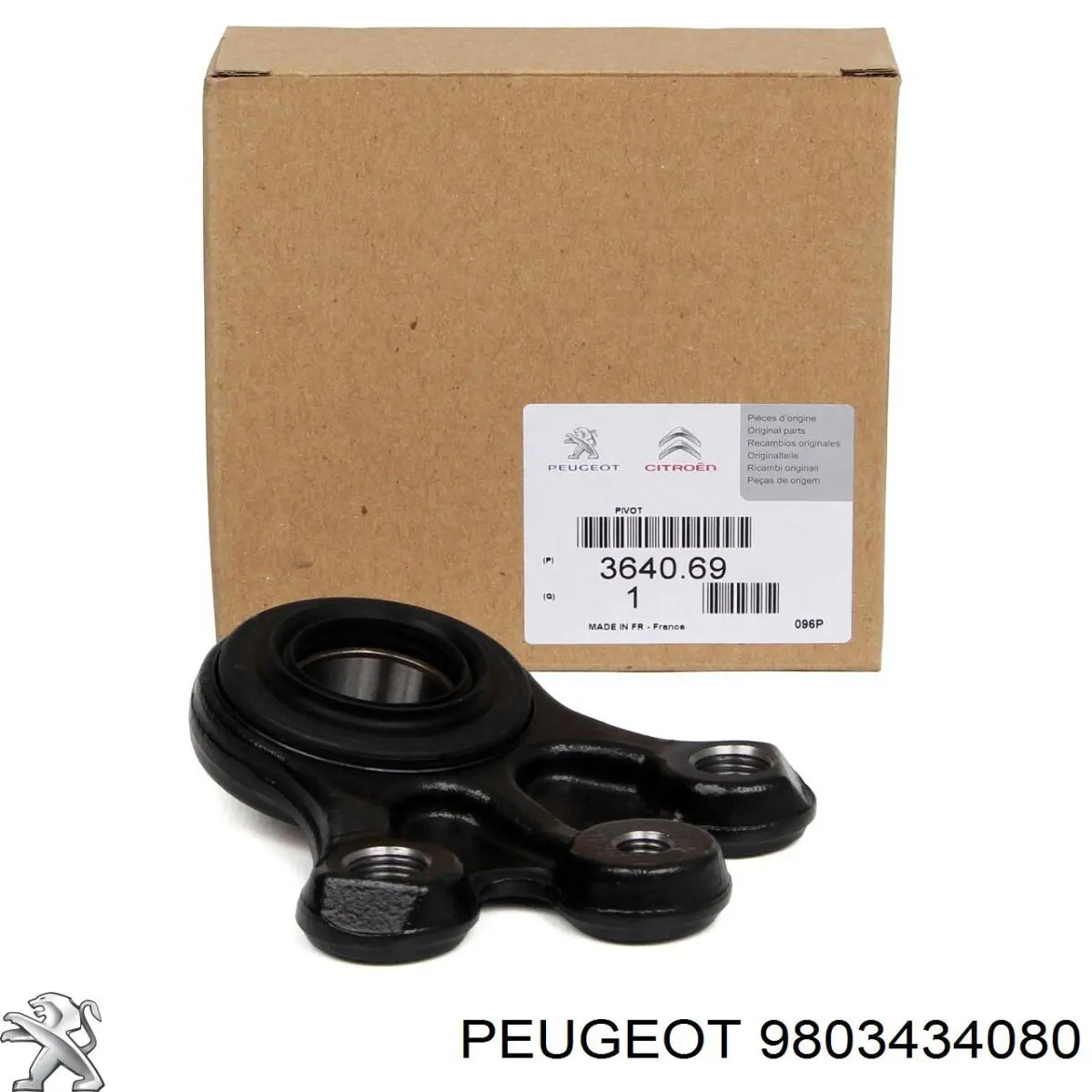 Do koszyka 9803434080 Peugeot/Citroen Sworzeń wahacza dolny