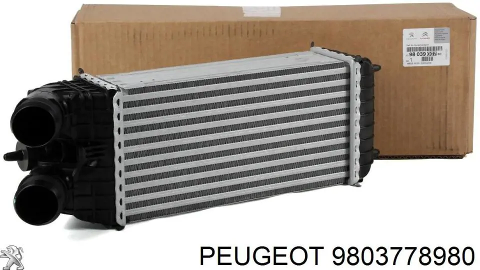 Do koszyka 9803778980 Peugeot/Citroen Wspornik chłodnicy intercoolera lewy