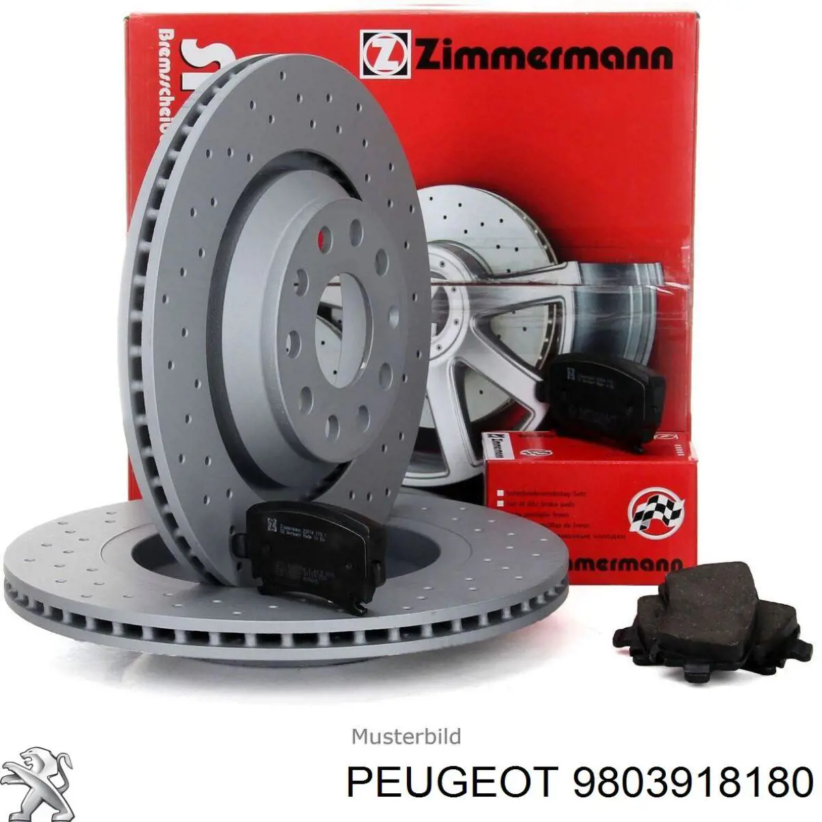 Tarcza hamulcowa przednia 9803918180 Peugeot/Citroen