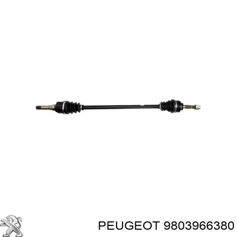 9803966380 Peugeot/Citroen Półoś napędowa przednia prawa